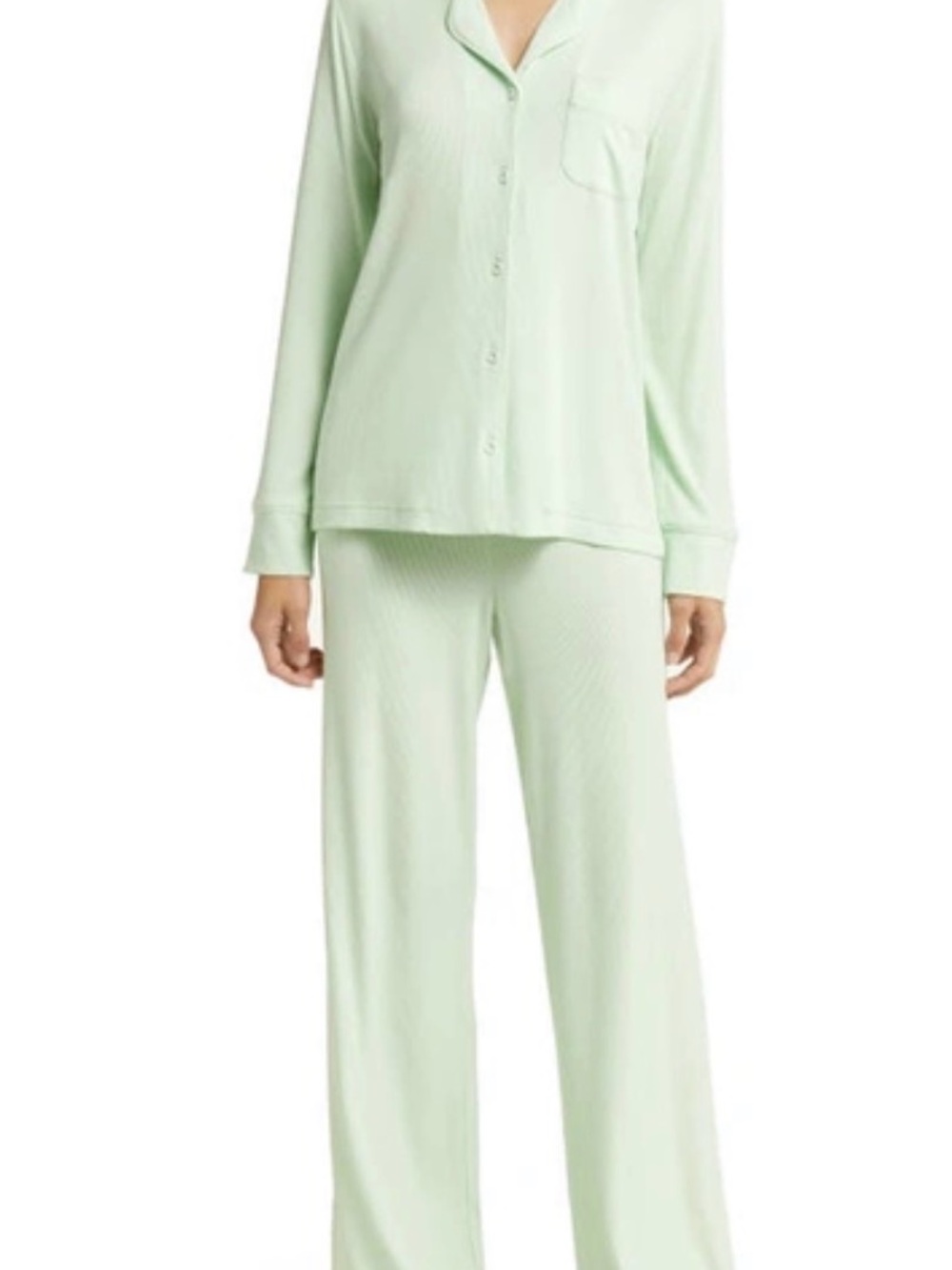 SKIMS Soft Lounge Women's Long-Sleeve Pajama Set - Honeydew 🍈